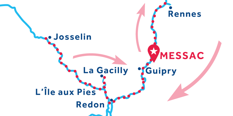 Messac RETURN via Rennes & Josselin