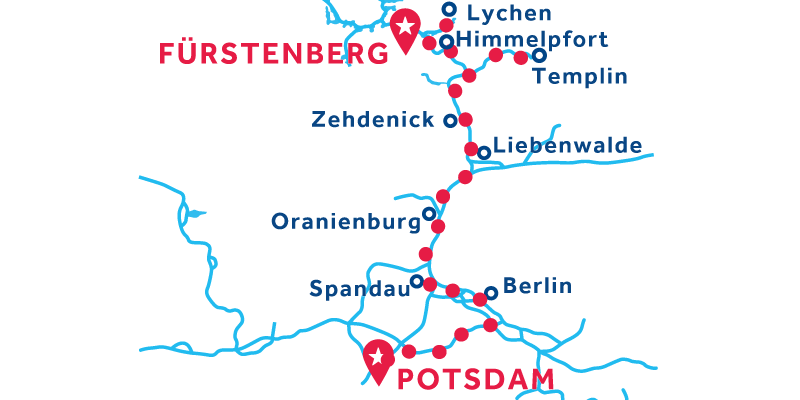 Fürstenberg to Potsdam ONEWAY