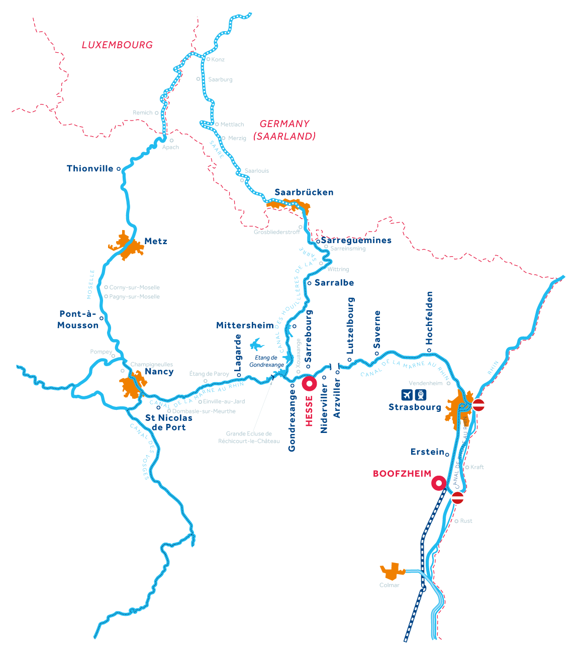 Alsace Region map