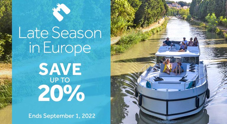 Le Boat - save up to 20% on late season in Europe